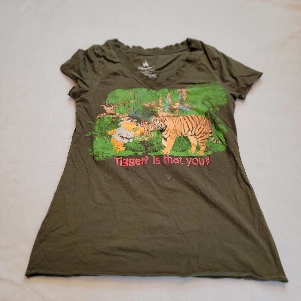 DISNEY Juniors Sz XL Winnie the Pooh Graphic T Shirt Tigger Lightweight Raglan